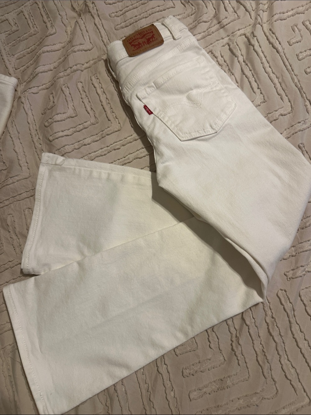 Levi's Kids White Flare Jeans
